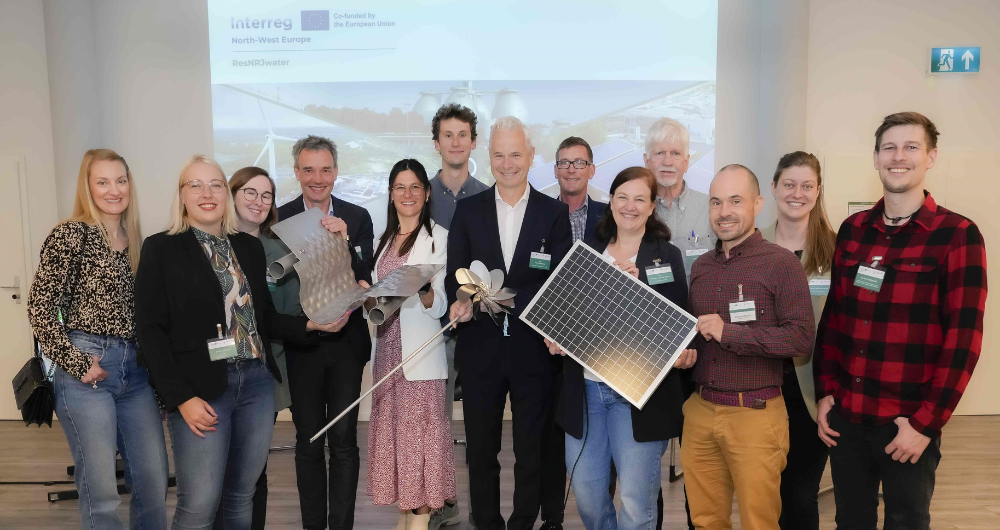 Group shot of launch of EU RESNJRwater project